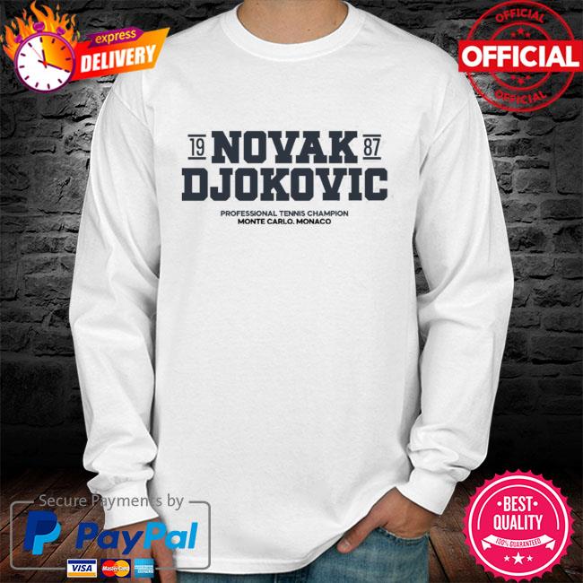 New Logo Novak Djokovic Tennis Champions T-Shirt Sport Winner Mens Shirt S-2XL