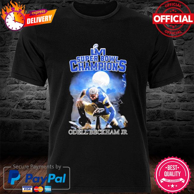 Odell Beckham Jr Los Angeles Rams Super Bowl Champion T-Shirt - REVER LAVIE