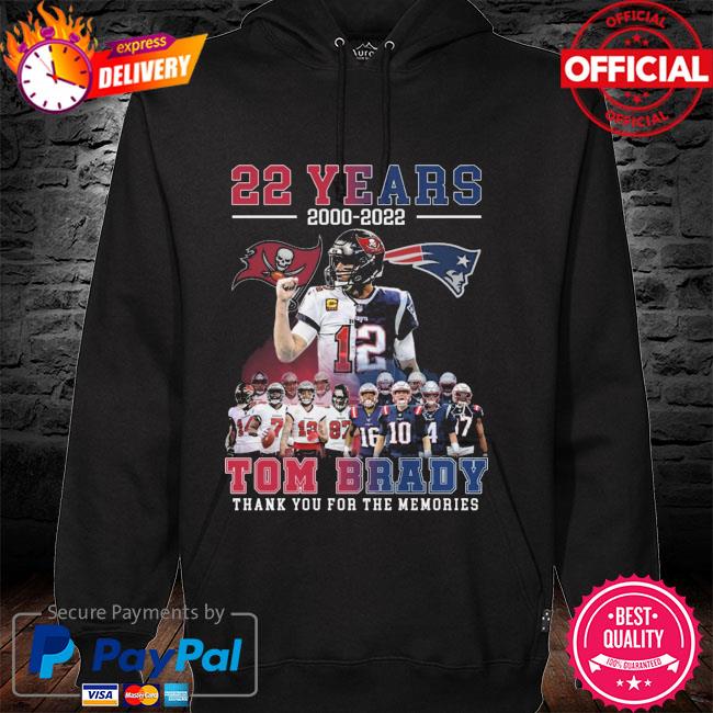 22 Years Tom Brady Thank You For The Memories T-shirt Gift Fan S