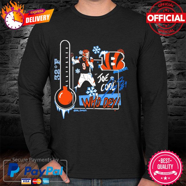 Official Joe Cool 9 Signature Cincinnati Bengals Champion Shirt