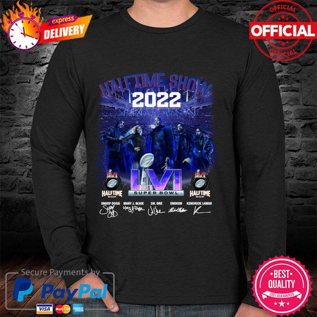 Premium super bowl lvi 2022 halftime show singer signatures shirt