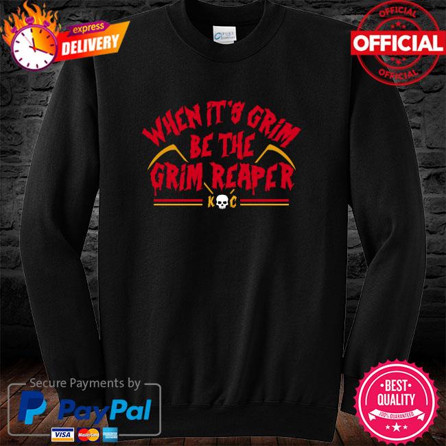 When it's grim KC be the Grim Reaper chibi shirt, hoodie, sweater and  v-neck t-shirt