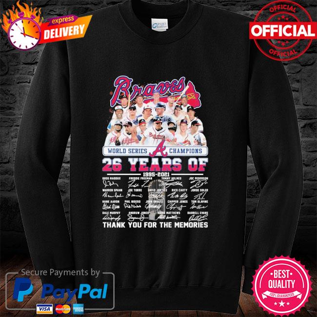 1995 Atlanta Braves World Series Champions T-shirt, hoodie, sweater, long  sleeve and tank top