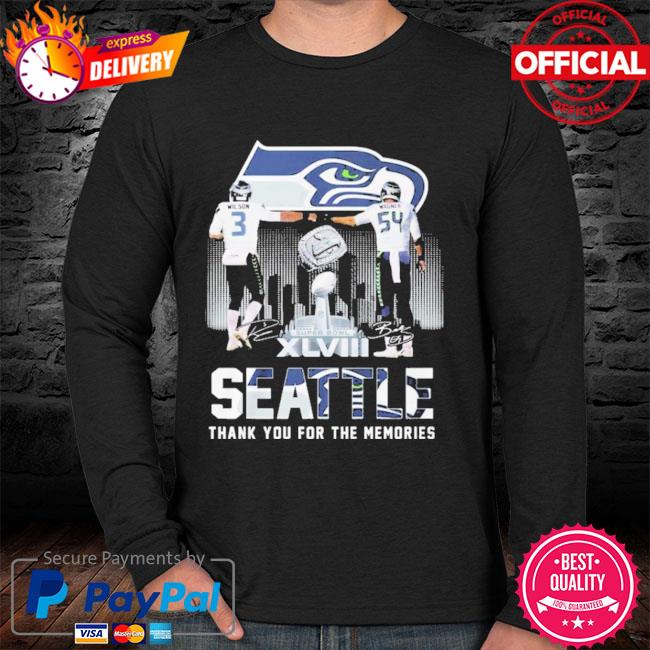 Seattle Seahawks Super Bowl Champions Memories Seahawks Wilson and Wagner  signature shirt, hoodie, sweater, long sleeve and tank top