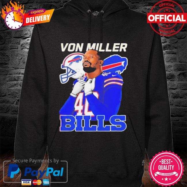 LeveledUpLabels Von Miller Time T-Shirt / Adult Buffalo Football Shirt / Bills Mafia Gift