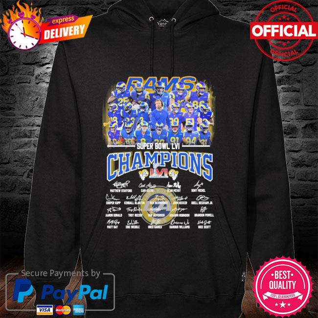 Los Angeles Rams Super Bowl LVI 2022 Champions Shirt, hoodie