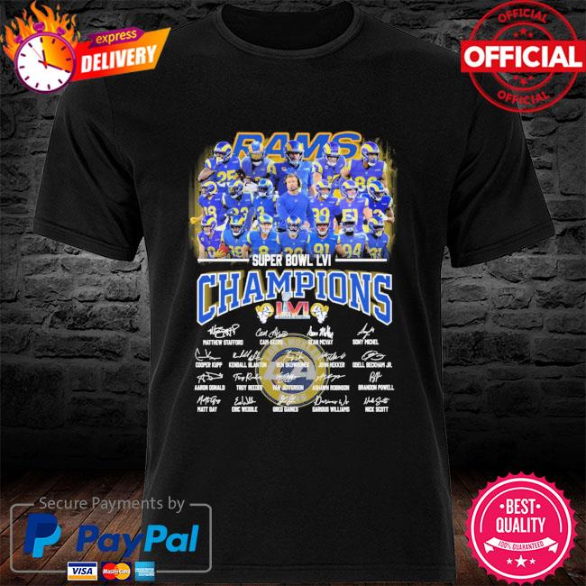 LA rams super bowl lvI 2022 champions shirt - Guineashirt Premium