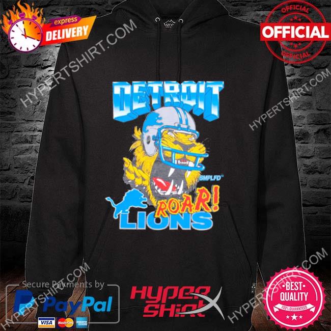 Smplfd x lions roar shirt detroit lions, hoodie, sweater, long sleeve and  tank top