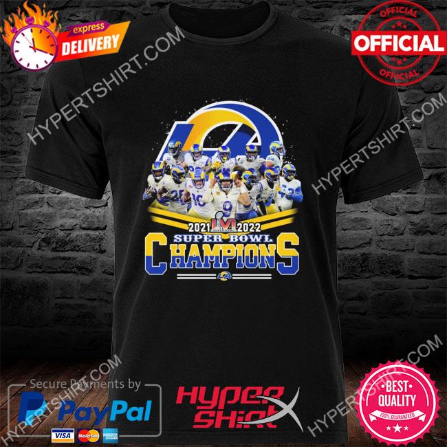 The Los Angeles Rams Super Bowl Champions 21-22 signatures shirt, hoodie,  sweater, long sleeve and tank top