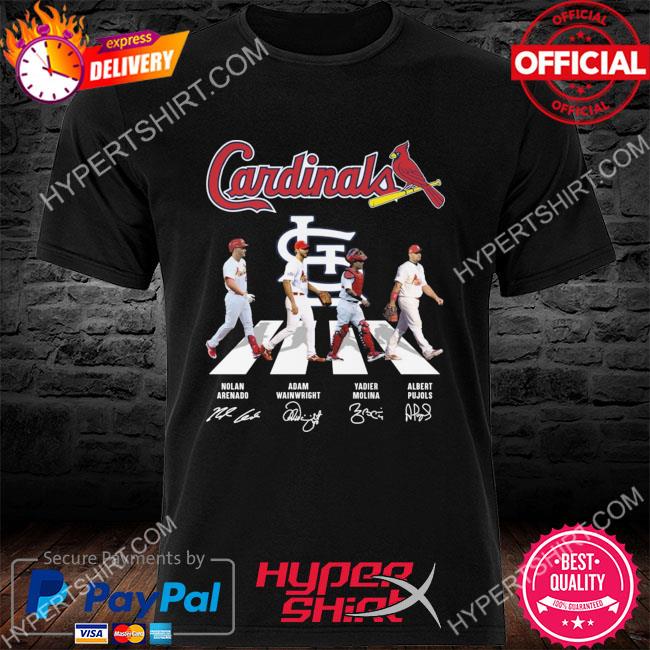 The Cards Abbey Road signatures St. Louis Cardinals shirt, hoodie