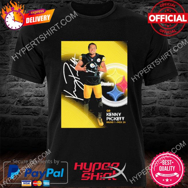 Official Pittsburgh Steelers kenny pickett signature T-shirt