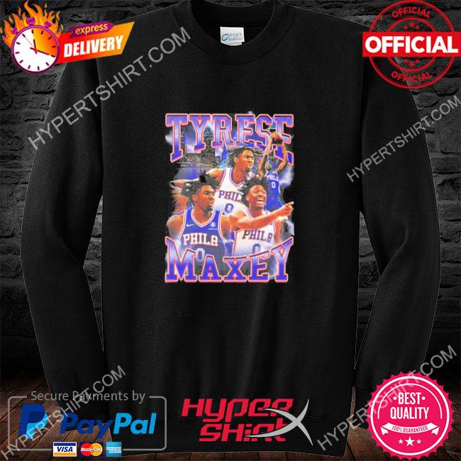 Tyrese Maxey Philadelphia 76Ers 90S Style Vintage Bootleg Shirt, hoodie,  sweater and long sleeve
