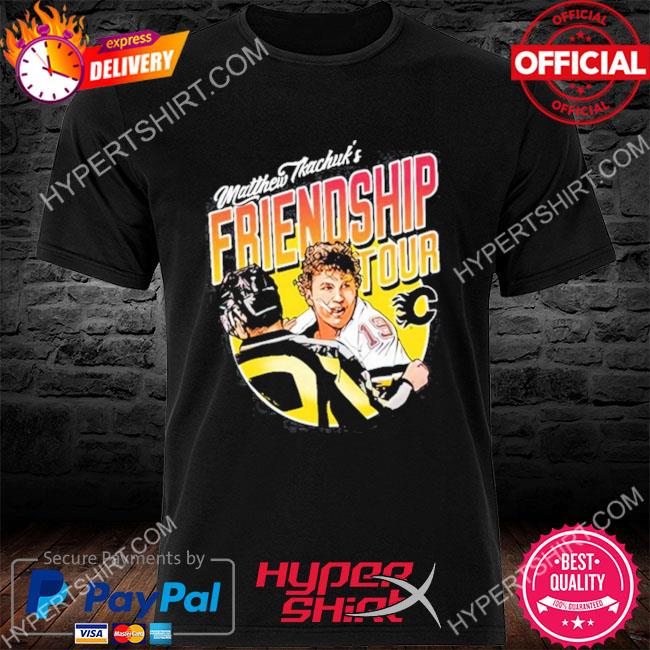 Brady Tkachuk Wearing Matthew Tkachuk's Friendship Tour Shirt Flamesport  Merch Y - Calgary Flames - Hectee