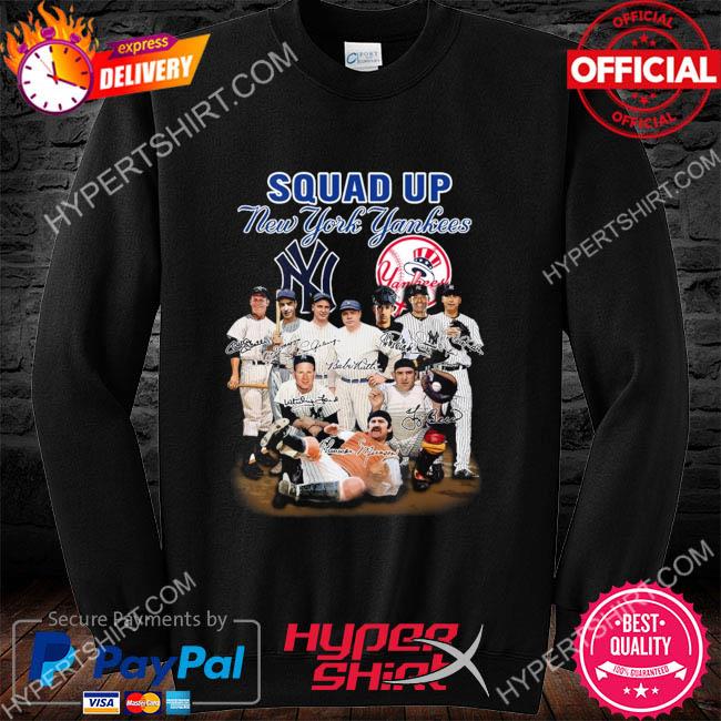 Squad up new york yankees legends signatures shirt, hoodie