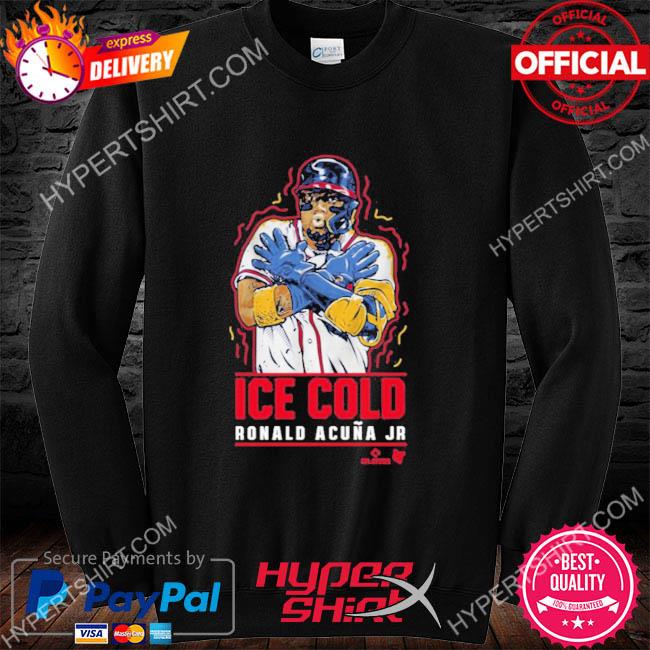 Ronald Acuña Jr: Ice Cold, Women's V-Neck T-Shirt / Extra Large - MLB - Sports Fan Gear | breakingt