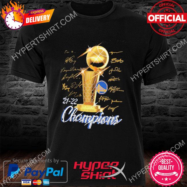 Men's Golden State Warriors Fanatics Branded Black 2022 NBA Finals Champions  Forward Roster Signature T-Shirt