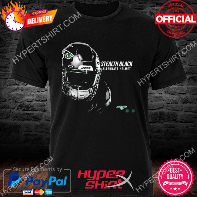 New York Jets Stealth Black Alternate Helmet Coming Unisex T-Shirt