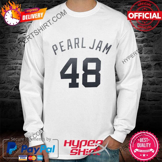 Grey New York Yankees Pearl Jam 48 Shirt - Teechipus