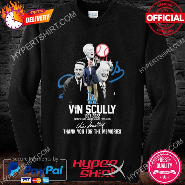 Vin Scully Shirt, Vin Scully Dodgers logo memories Shirt, hoodie, sweater,  long sleeve and tank top