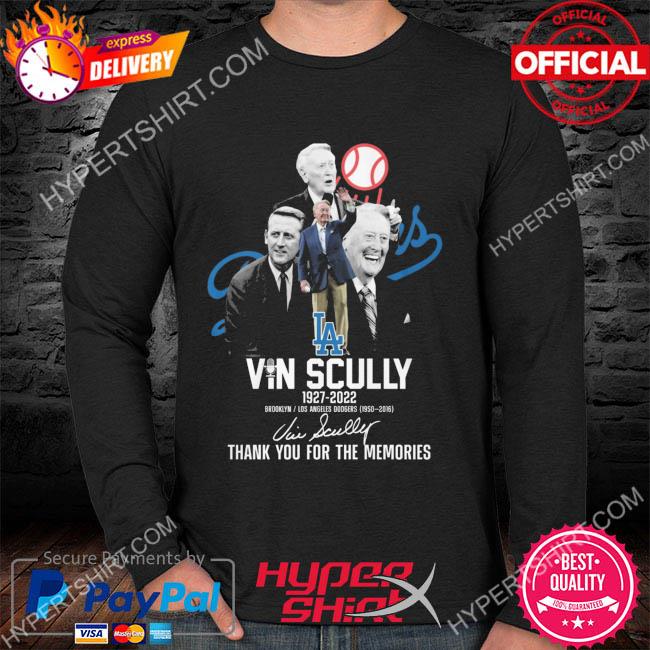 Hot Shirt los Angeles Dodgers Vin Scully 1972 2022 thank you for