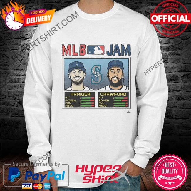 MLB Jam Mariners Haniger And Crawford T Shirt