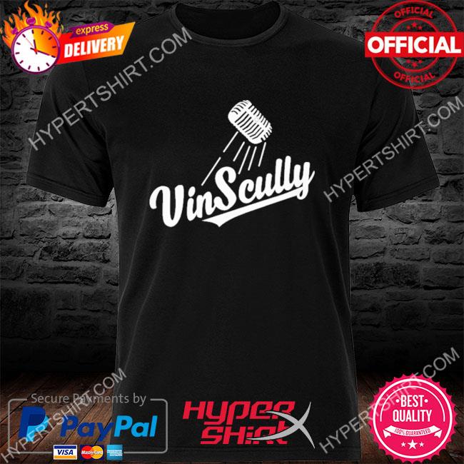 Vin Scully Microphone Shirt, hoodie, sweater, long sleeve and tank top