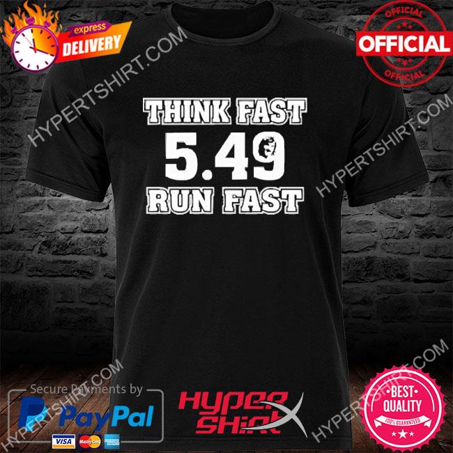 Think Fast Run Fast 5.49 Chad Powers Eli Manning Penn State Football T-shirt  - Ink In Action