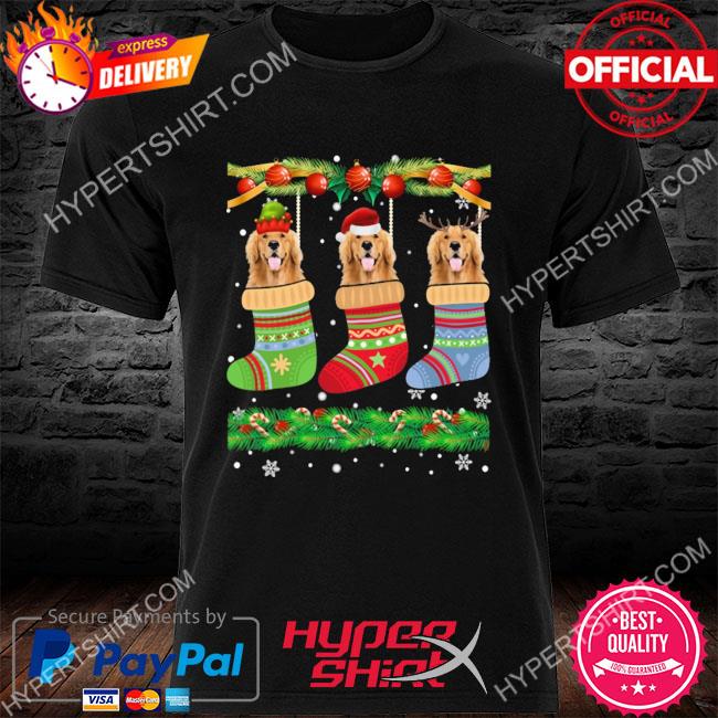 Christmas pajama golden retriever dog puppy lover xmas socks sweater