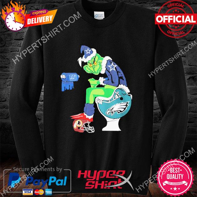 Dallas Cowboys Grinch Shitting On Toilet Philadelphia Eagles And Other  Teams Christmas Sweatshirt, hoodie, sweater, long sleeve and tank top