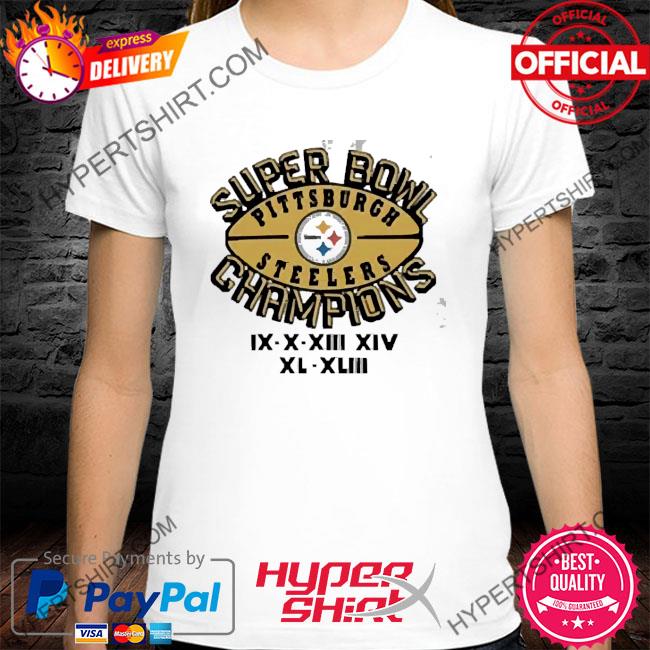 Steelers Homage Super Bowl Champions Short Sleeve T-Shirt - XXL