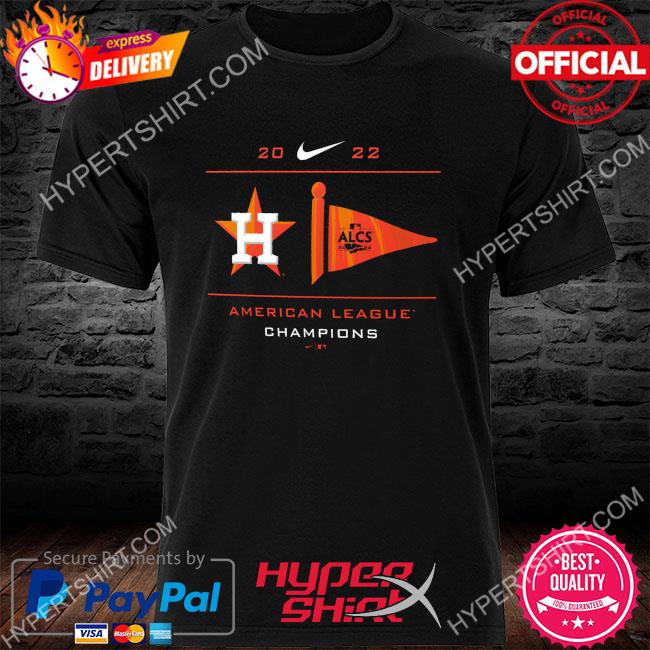 Houston astros nike 2022 American league champions pennant shirt