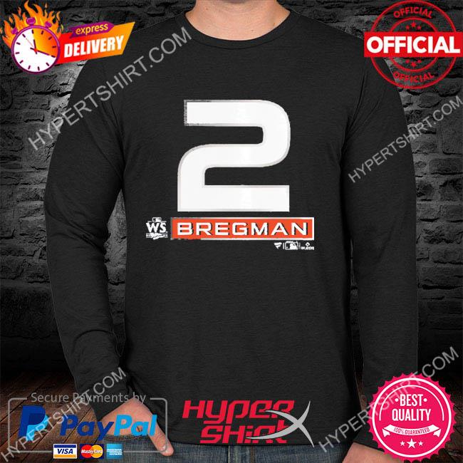 Ryno Sports Alex Bregman Houston Name & Number (Front & Back) T-Shirt