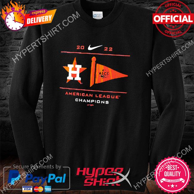 Men's Houston Astros Nike Navy 2022 American League Champions Pennant T- Shirt, hoodie, sweater, long sleeve and tank top