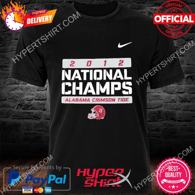 Official Alabama Crimson Tide Nike 2012 National Champions T-Shirt