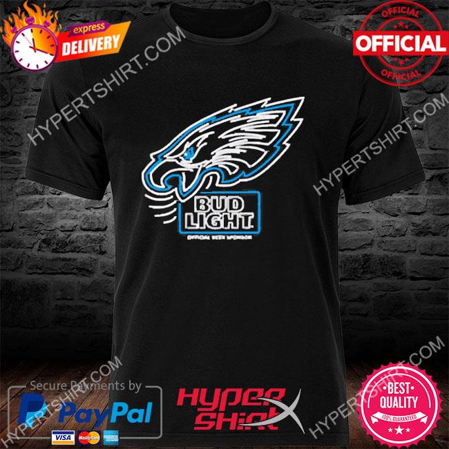 Official Bud Light Philadelphia Eagles NFL LED Sign Shirt