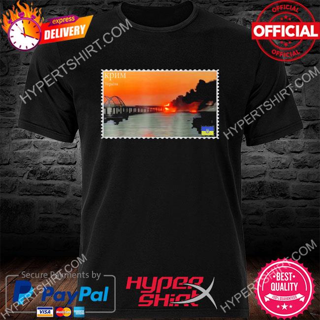 Official Crimea's kerch bridge stamp crimea bridge peninsula ukraine shirt