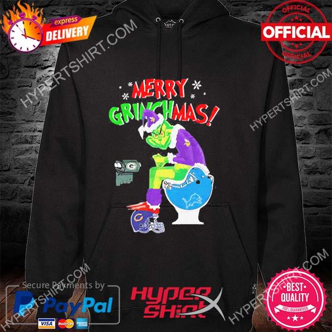 Official Merry Grinchmas The Grinch Minnesota Vikings Detroit