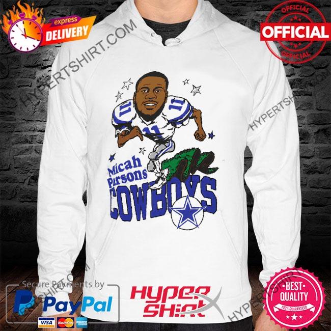 Micah Parsons Dallas Cowboys Homage Caricature Player Tri-Blend T