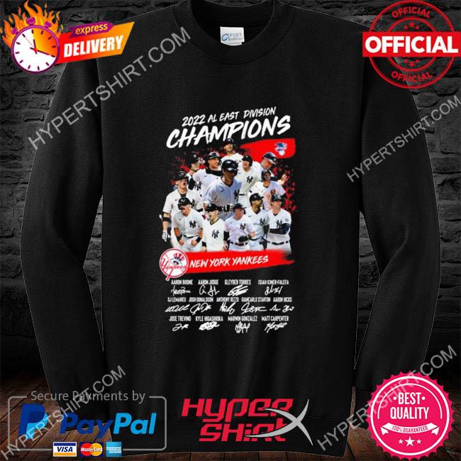 New York Yankees 2022 AL East Division Champions Signatures shirt