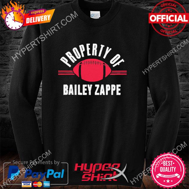 Patriots Merchandise Bailey Zappe Property Of New England Football Shirt