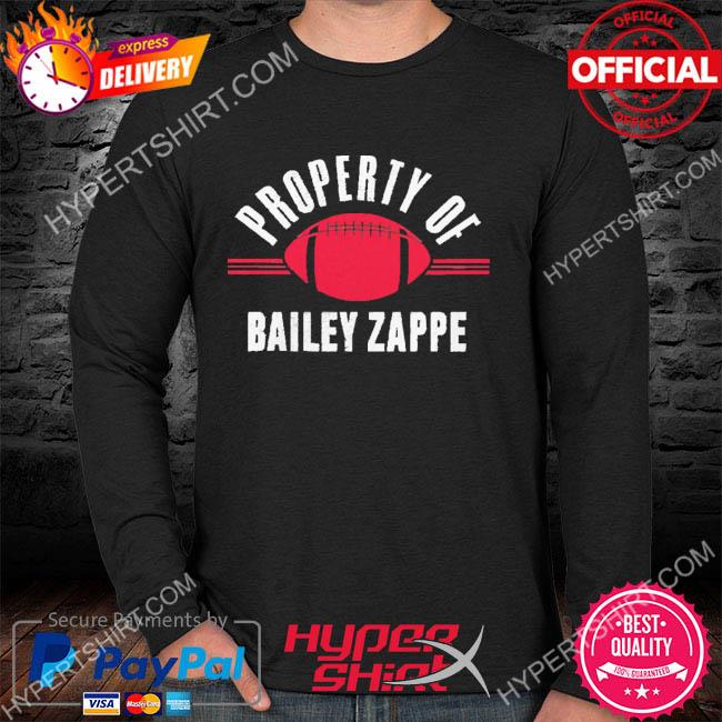 Patriots Merchandise Bailey Zappe Property Of New England Football Shirt