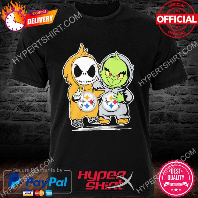 Official Grinch and Jack Christmas Pittsburgh Steelers NFL t-shirt