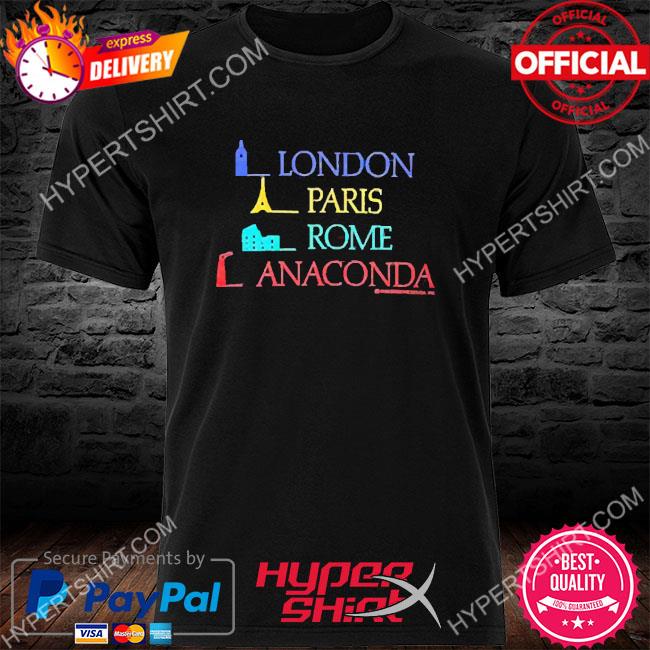 Official Sierra Gideon London Paris Rome Anaconda Shirt