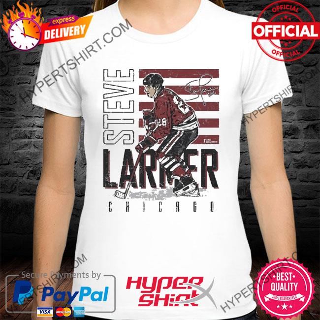 Official Steve Larmer Chicago Blackhawks Homage Signature Shirt
