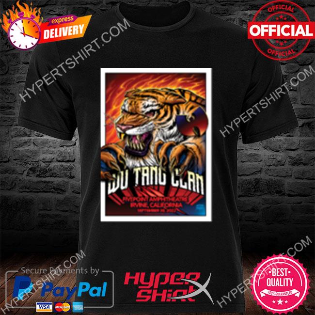 Official Wu Tang Clan Irvine September 30, 2022 Shirt