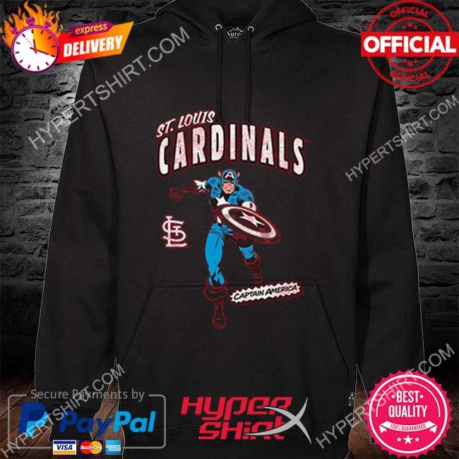 Official Youth St. Louis Cardinals Red Team Captain America Marvel