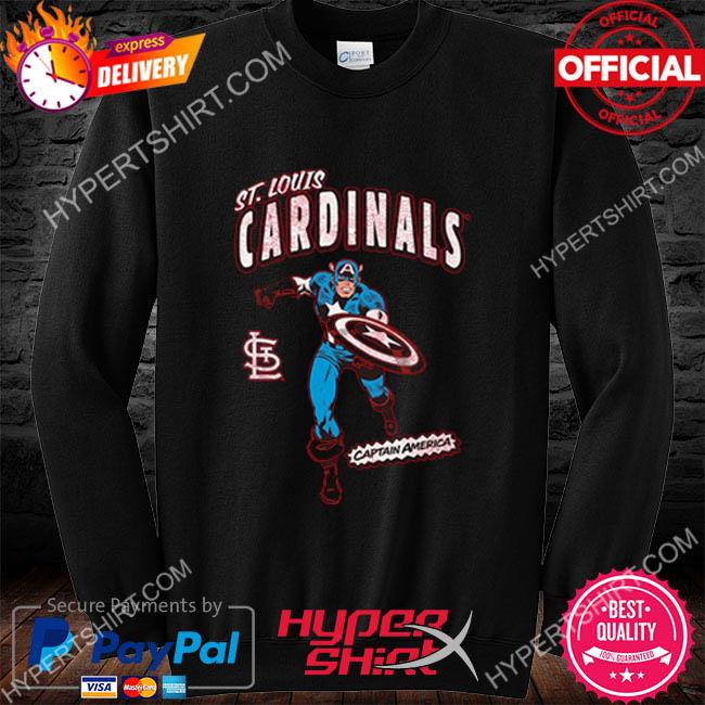 Official Youth St. Louis Cardinals Red Team Captain America Marvel Shirt,  hoodie, sweater, long sleeve and tank top