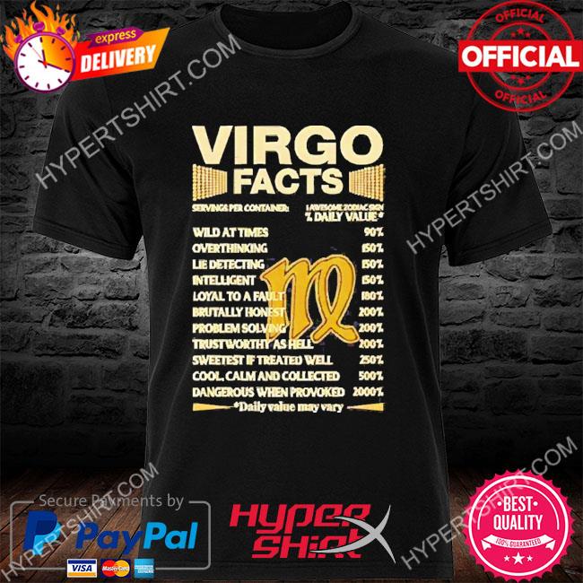 Virgo facts servings per container 2022 shirt