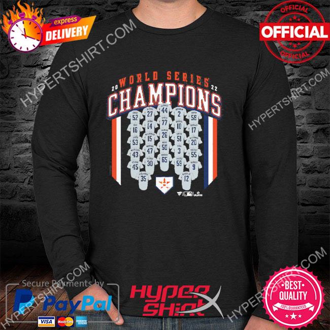 Premium houston Astros Fanatics Branded Women's 2022 World Series Champions  Jersey Roster Shirt, hoodie, sweater, long sleeve and tank top