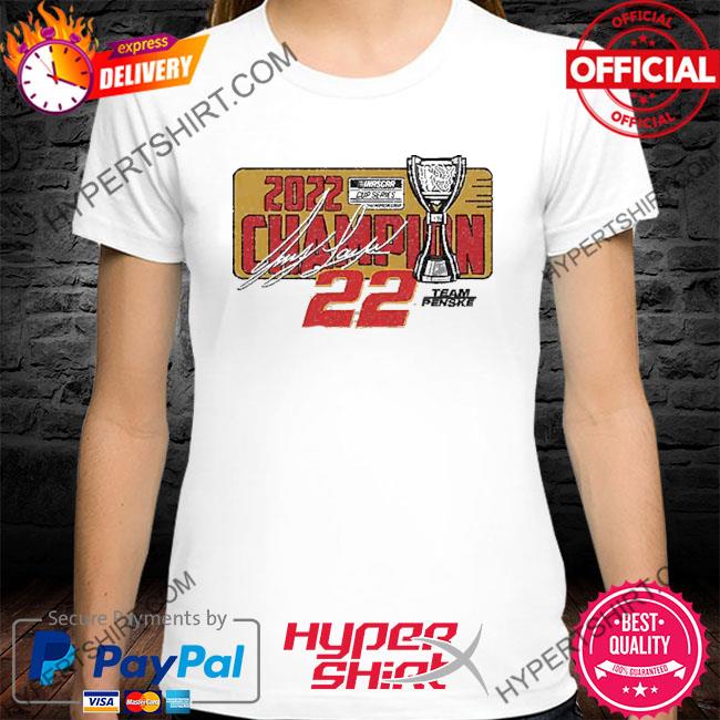Joey Logano Team Penske 2022 NASCAR Cup Series Champion Lifestyle T-Shirt
